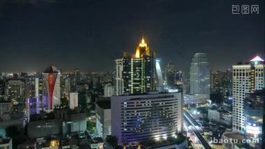 在晚上曼谷市
